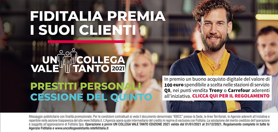 Agenzia Effecentro Srl Fiditalia | Roma, Viterbo | Banner UnCollegaValeTanto