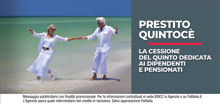 Agenzia Effecentro Srl Fiditalia | Roma, Viterbo | Cessione del Quinto Quintocè - Un consulente dedicato per i progetti di dipendenti e pensionati. Messaggio pubblicitario con finalità promozionale. Per le informazioni contrattuali si veda IEBCC in Agenzia o su Fiditalia. it. L’Agenzia opera quale intermediario del credito in esclusiva. Salvo approvazione Fiditalia.